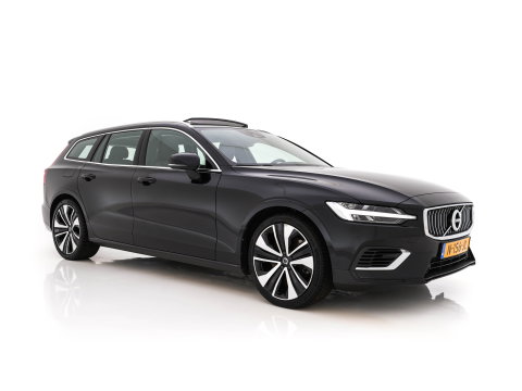 Volvo V60 2.0 T6 Recharge AWD Inscription (Plug-in) (INCL-BTW) Aut. *PANO | LEATHER | FULL-LED | MEMORY-PACK | KEYLESS | DIGI-COCKPIT | NAVI-FULLMAP | HEATED-SPORTSEATS | ECC | CRUISE | DAB | TOWBAR | 19''ALU*