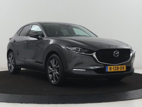 Mazda CX-30 2.0 e-SkyActiv-X M Hybrid Luxury | Trekhaak | Leder | Stuur/stoel verwarming | Adaptive cruise | Head up | 360 camera | Carplay | Climate control | BOSE sound |