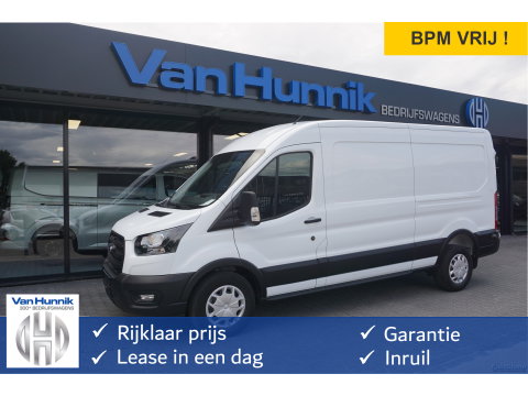 Ford Transit 350L 130PK AUT L3H2 BPM VRIJ!! 12" Sync 4 Navi, Camera, 270° Deur, 230V Omvormer!! NR. A78