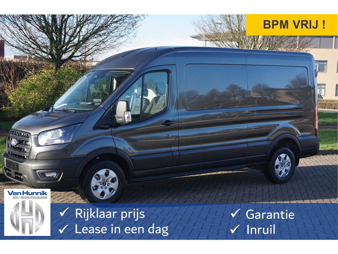 Ford Transit 350L 130PK L3H2 LDT BPM VRIJ!! 10" Navi, 360° Cam, Adap. Cruise, LM Velgen!! NR. 529