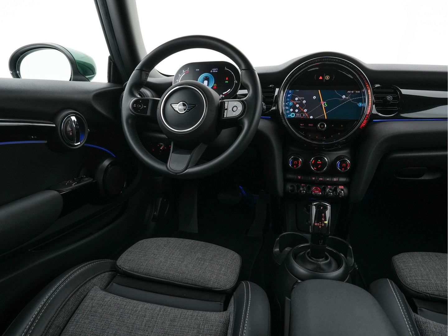 MINI 3-deurs 1.5 One Business Edition (INCL-BTW) Aut. *LEATHER-FABRIC | FULL-LED | NAVI-FULLMAP | SPORTSEATS | AMBIENTLIGHT | DIGI-COCKPIT | PRIVACY-GLASS | DAB+ | ECC | PDC | UNION-JACK LED |  CRUISE | CAMERA | KEYLESS | 16''ALU