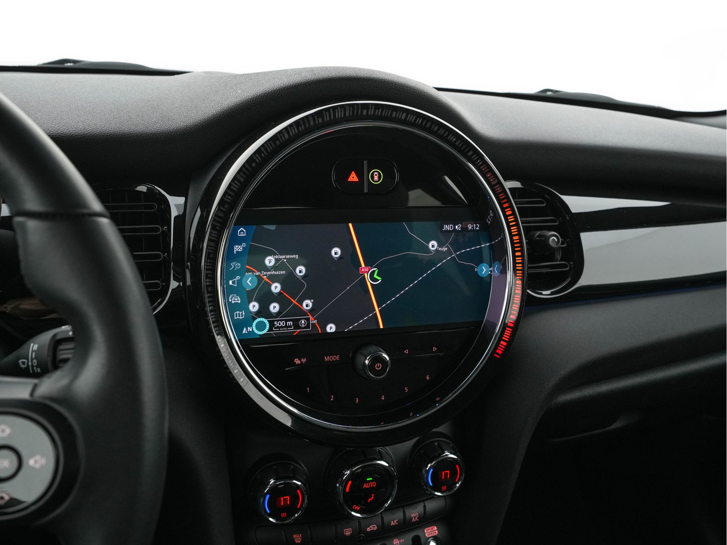 MINI 3-deurs 1.5 One Business Edition (INCL-BTW) Aut. *LEATHER-FABRIC | FULL-LED | NAVI-FULLMAP | SPORTSEATS | AMBIENTLIGHT | DIGI-COCKPIT | PRIVACY-GLASS | DAB+ | ECC | PDC | UNION-JACK LED |  CRUISE | CAMERA | KEYLESS | 16''ALU