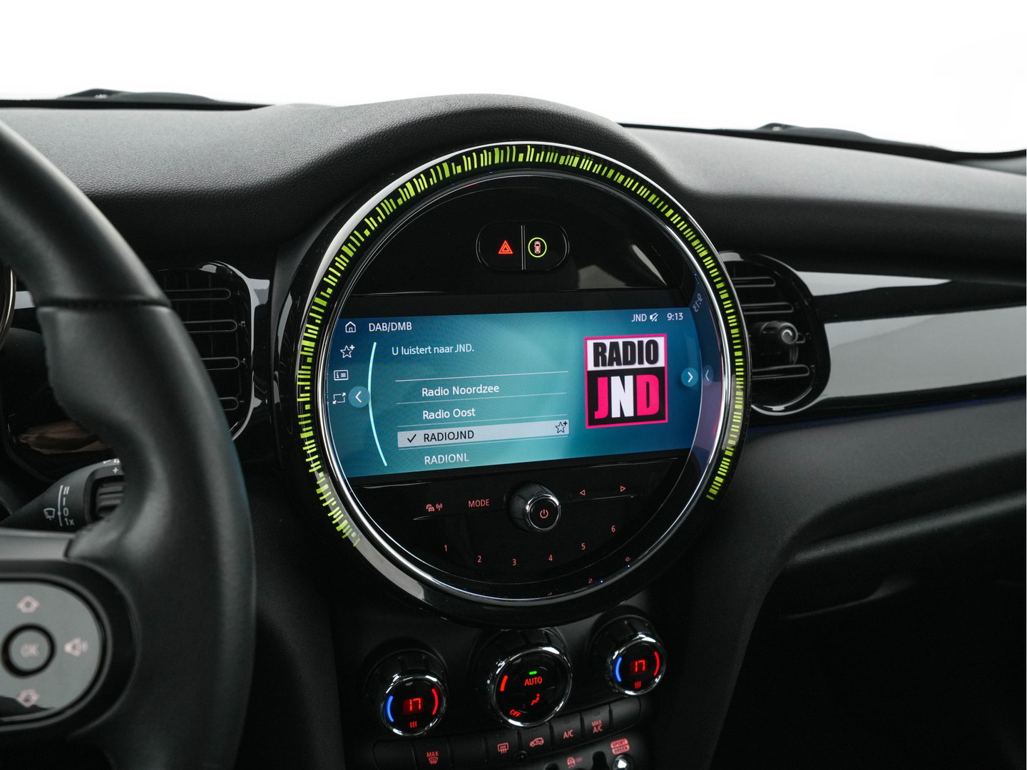 MINI 3-deurs 1.5 One Business Edition (INCL-BTW) Aut. *LEATHER-FABRIC | FULL-LED | NAVI-FULLMAP | SPORTSEATS | AMBIENTLIGHT | DIGI-COCKPIT | PRIVACY-GLASS | DAB+ | ECC | PDC | UNION-JACK LED |  CRUISE | CAMERA | KEYLESS | 16''ALU