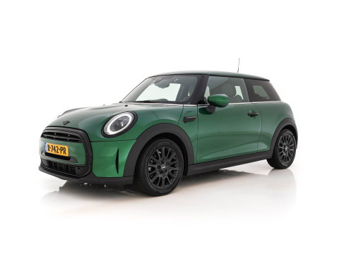 MINI 3-deurs 1.5 One Business Edition (INCL-BTW) Aut. *LEATHER-FABRIC | FULL-LED | NAVI-FULLMAP | SPORTSEATS | AMBIENTLIGHT | DIGI-COCKPIT | PRIVACY-GLASS | DAB+ | ECC | PDC | UNION-JACK LED |  CRUISE | CAMERA | KEYLESS | 16''ALU