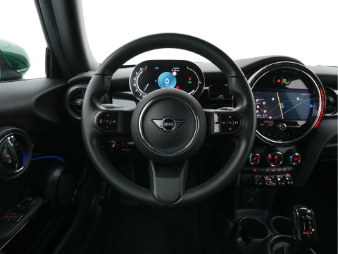 MINI 3-deurs 1.5 One Business Edition (INCL-BTW) Aut. *LEATHER-FABRIC | FULL-LED | NAVI-FULLMAP | SPORTSEATS | AMBIENTLIGHT | DIGI-COCKPIT | PRIVACY-GLASS | DAB+ | ECC | PDC | UNION-JACK LED |  CRUISE | CAMERA | KEYLESS | 16''ALU