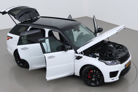 Land Rover Range Rover Sport 3.0 P400 MHEV HST | 3.0 BENZINE | Luchtvering | Panoramadak | Trekhaak | Stoelventilatie | Carbon Pack | BLIS | 22 Inch