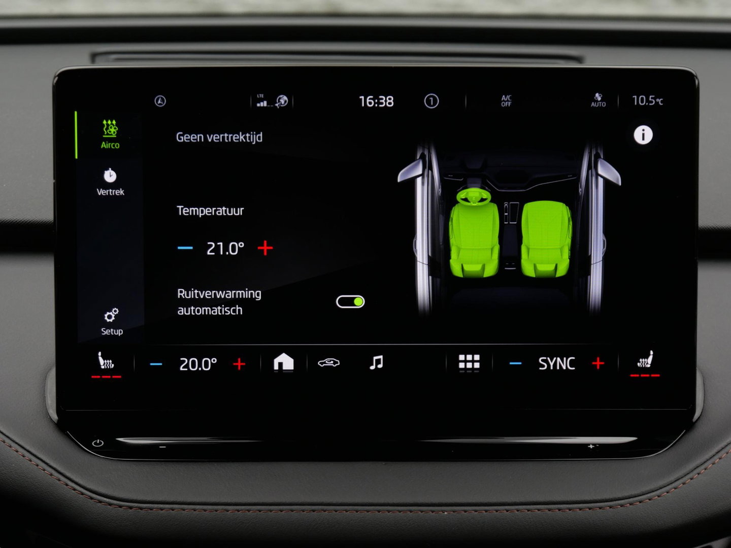 Škoda Enyaq iV 80 LEER/ ADAPTIVE CRUISE/ TREKHAAK/ BLINDSPOT/ ELEKT. STOEL/ SOH 90%