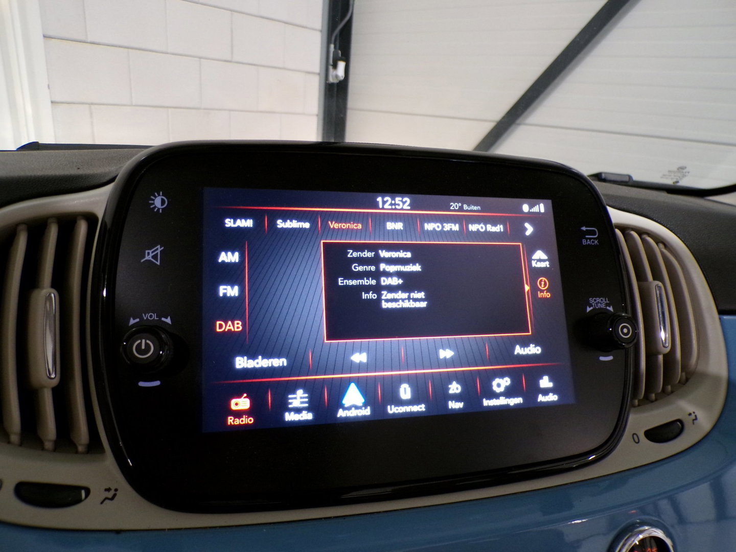 Fiat 500C 0.9 TwinAir Turbo Spiaggina 58 "Origineel NL!" Apple-Carplay Parkeersensoren Navigatie Cruise-control Bluetooth DAB+