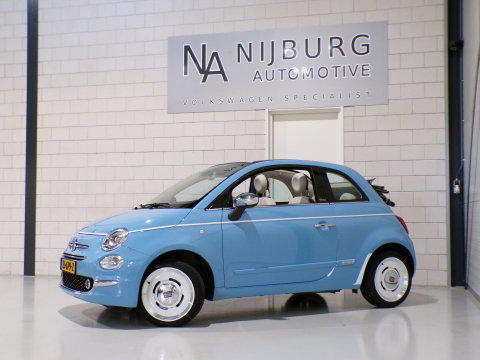 Fiat 500C 0.9 TwinAir Turbo Spiaggina 58 "Origineel NL!" Apple-Carplay Parkeersensoren Navigatie Cruise-control Bluetooth DAB+