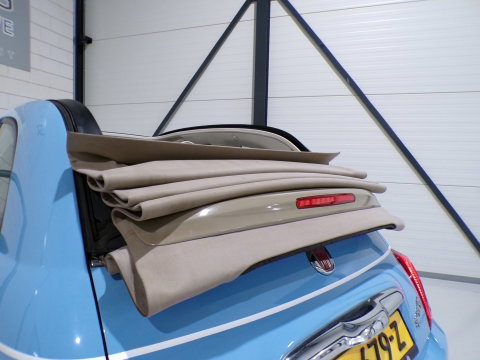 Fiat 500C 0.9 TwinAir Turbo Spiaggina 58 "Origineel NL!" Apple-Carplay Parkeersensoren Navigatie Cruise-control Bluetooth DAB+