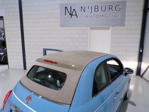 Fiat 500C 0.9 TwinAir Turbo Spiaggina 58 "Origineel NL!" Apple-Carplay Parkeersensoren Navigatie Cruise-control Bluetooth DAB+