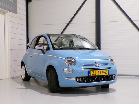 Fiat 500C 0.9 TwinAir Turbo Spiaggina 58 "Origineel NL!" Apple-Carplay Parkeersensoren Navigatie Cruise-control Bluetooth DAB+
