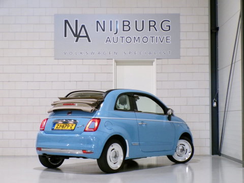 Fiat 500C 0.9 TwinAir Turbo Spiaggina 58 "Origineel NL!" Apple-Carplay Parkeersensoren Navigatie Cruise-control Bluetooth DAB+