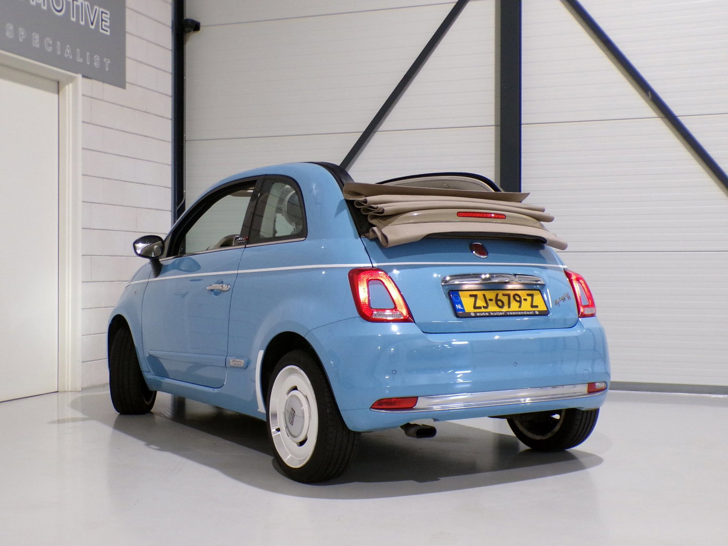 Fiat 500C 0.9 TwinAir Turbo Spiaggina 58 "Origineel NL!" Apple-Carplay Parkeersensoren Navigatie Cruise-control Bluetooth DAB+