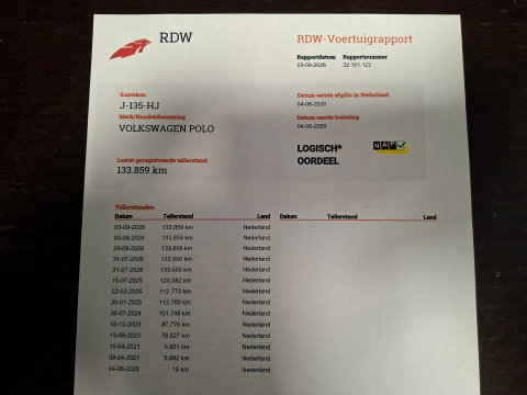 Volkswagen Polo 1.0 TSI Highline R-Line "Origineel NL!" 2x R Line Pano Led Virtual Apple-Carplay Parkeersensor Drive-mode Adaptive