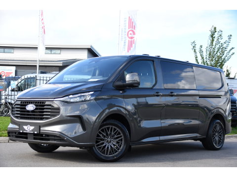 Ford Transit Custom 320 2.0 TDCI L2H1 Limited DC Adaptieve Cruise, 360 Camera, Carplay, Automaat, LED, 2 x Schuifdeur, Stoelverwarming, Virtual, 170pk, Sensoren, Uniek!