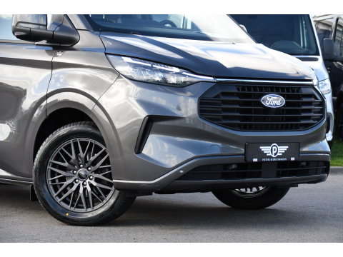 Ford Transit Custom 320 2.0 TDCI L2H1 Limited DC Adaptieve Cruise, 360 Camera, Carplay, Automaat, LED, 2 x Schuifdeur, Stoelverwarming, Virtual, 170pk, Sensoren, Uniek!