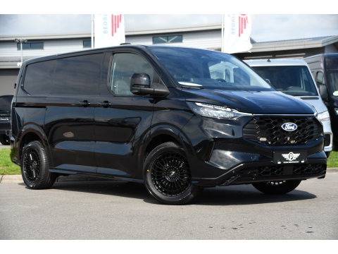 Ford Transit Custom 320 2.0 TDCI L1H1 Sport AWD Black Edition Adaptieve Cruise, 360 Camera, Carplay, B&O, Electrische Stoel, 170pk, LED, 4x4, Stoelverwarming, Stuurverwarming, Uniek!