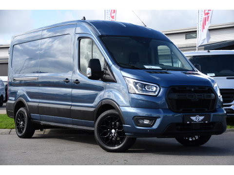 Ford Transit 350 2.0 TDCI L3H2 Limited PB Edition Camera, Cruise, Carplay, Stoelverwarming, 185pk, Trekhaak, Sensoren, LED, NAVI, Uniek!