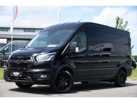 Ford Transit 350 2.0 TDCI L3H2 Limited Black Edition Camera, Cruise, Carplay, 185pk, Xenon, Automaat, Trekhaak, Multimedia, Sensoren, Uniek!