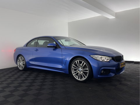 BMW 4 Serie Cabrio 420i M-SportPack Aut. * LEATHER | XENON |  MEMORY-PACK | HIFI-SOUND | HEATED-SPORTSEATS |  NAVI-FULLMAP | ECC | PDC | CRUISE | HEAD-UP | TOWBAR  | AIRSCARF | AIR-COLLAR | 19''ALU *