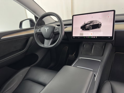 Tesla Model Y RWD 58 kWh [3-Fase-11kW] {SoH-89%} (INCL.BTW) Aut. *PANO | AUTO-PILOT | LEATHER | NAVI-FULLMAP | MATRIX-LED | KEYLESS | CAMERA | DAB+ | HEATED-COMFORTSEATS | PRIVACYGLASS | TOPVIEW | TOWBAR | 20''ALU*