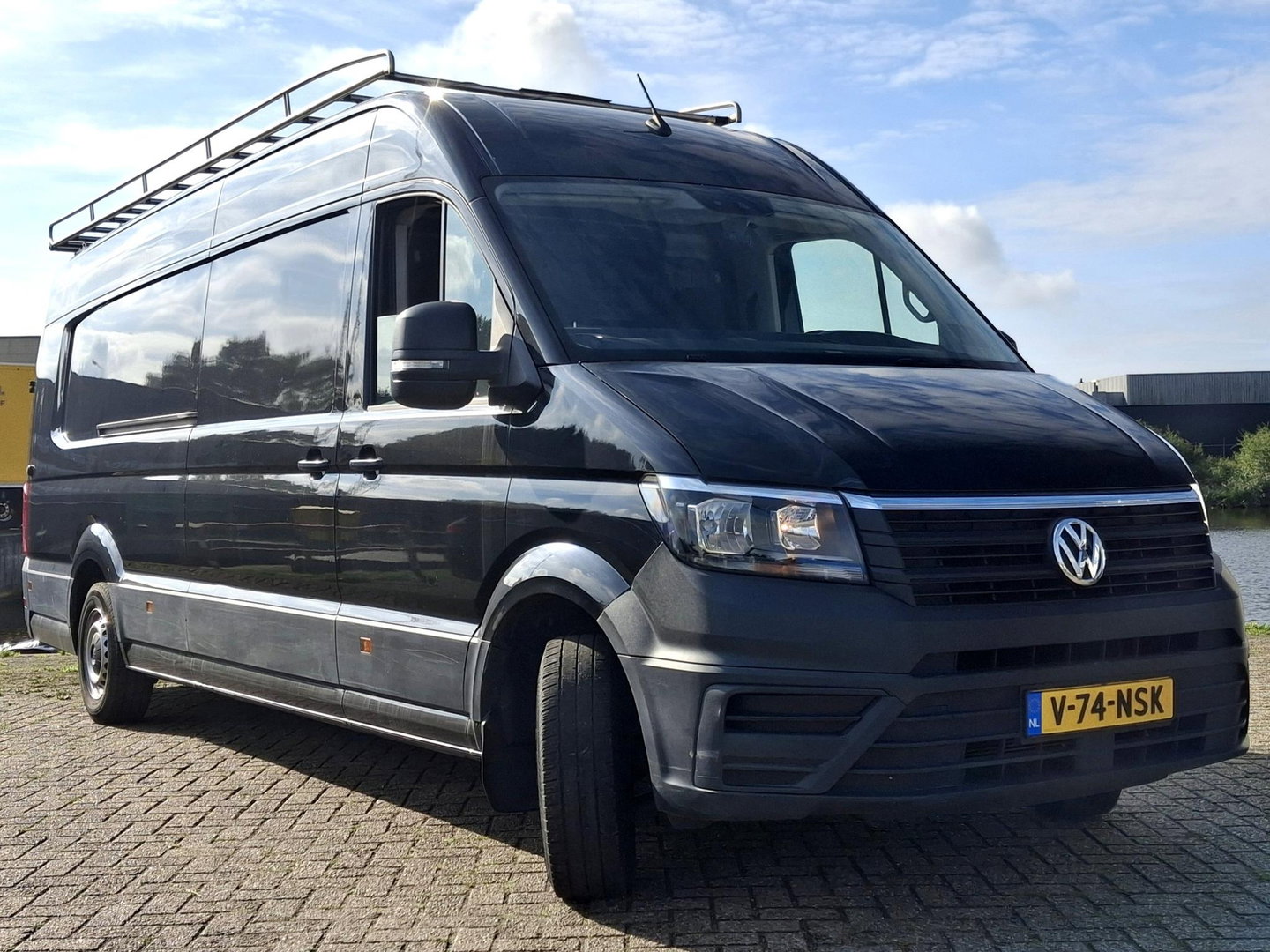 Volkswagen Crafter 35 2.0 TDI L5H3 177PK AUTOMAAT MARGE | ADAPTIVE CRUISE | LUCHTVERING | ZWART | VOORRUITVERWARMING | IMPERIAL