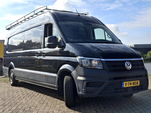 Volkswagen Crafter 35 2.0 TDI L5H3 177PK AUTOMAAT MARGE | ADAPTIVE CRUISE | LUCHTVERING | ZWART | VOORRUITVERWARMING | IMPERIAL