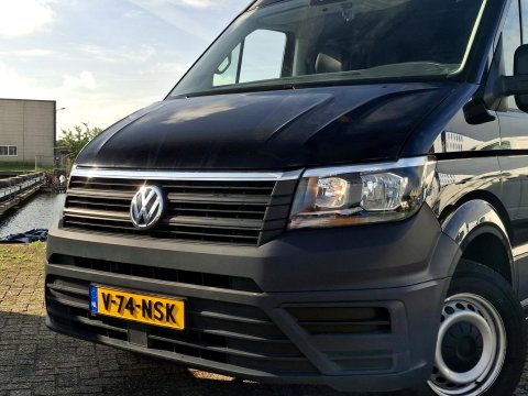 Volkswagen Crafter 35 2.0 TDI L5H3 177PK AUTOMAAT MARGE | ADAPTIVE CRUISE | LUCHTVERING | ZWART | VOORRUITVERWARMING | IMPERIAL