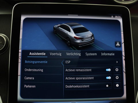 Mercedes-Benz C-Klasse 200 Luxury Line | Panoramadak | Leder | Memory | Adaptive cruise | Stoelverwarming | Burmester | 360 camera | Park assist | Sfeerverlichting | Carplay | Climate control