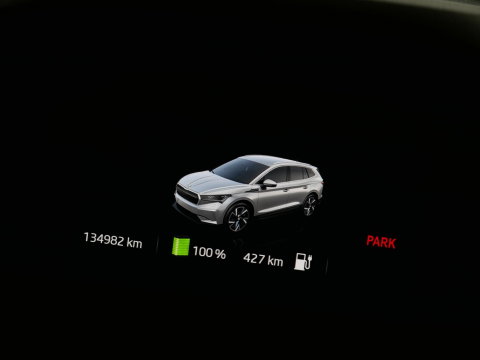 Škoda Enyaq iV 80 LEER/ ADAPTIVE CRUISE/ TREKHAAK/ BLINDSPOT/ ELEKT. STOEL/ SOH 90%