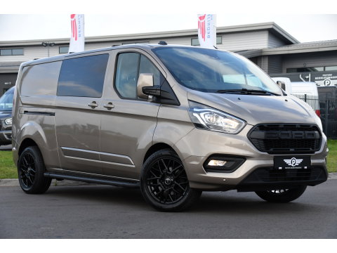 Ford Transit Custom 320 2.0 TDCI L2H1 Limited DC Raptor Edition Camera, Adaptieve Cruise, Carplay, 170PK, Automaat, PDC, 2 x Schuifdeur, Stoelverwarming, Uniek!