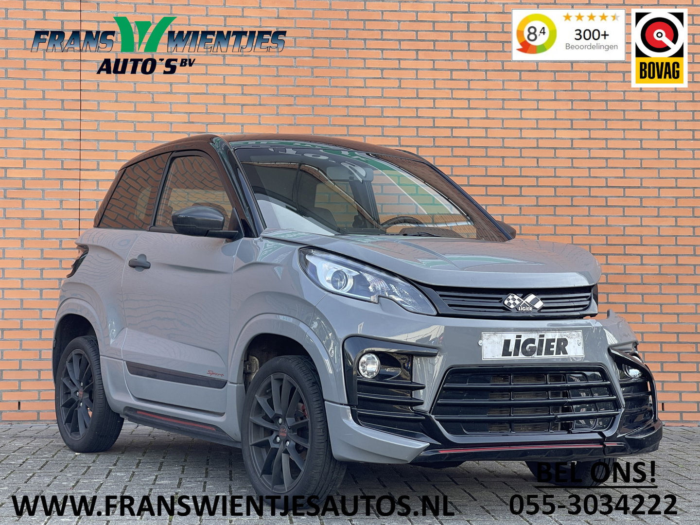 Ligier Brommobiel JS60 Chic Sun | Apple Carplay | Airconditioning | Ledere bekleding | Carbon interieur | Origineel Nederlands |