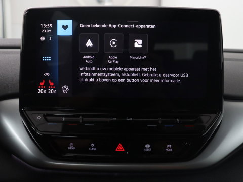 Volkswagen ID.4 Pro 77 kWh | SOH 95,4% | Adaptive cruise | Lane assist | Stuur/stoelverwarming | Climate control | Sfeerverlichting | Carplay | Park assist | 20" velgen