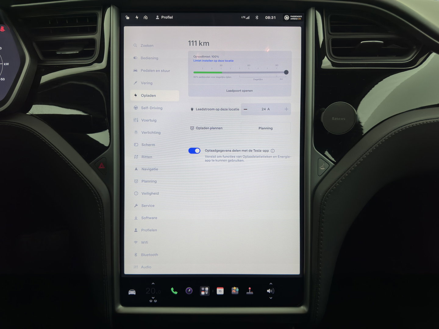 Tesla Model S 75D Base *AUT | PANO-WINDOW | LEATHER | AIR-SUSPENION | FULL-LED | NAVI-FULLMAP | KEYLESS | COMFORTSEATS | DIGI-COCKPIT |AUTO-PILOT | 19"ALU*