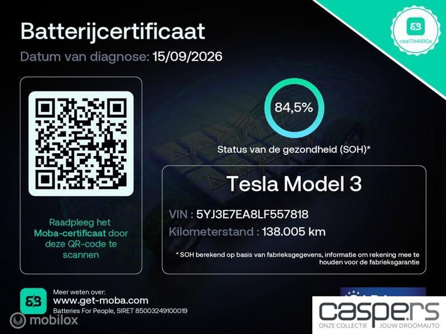 Tesla Model 3 Standard RWD Plus 60 kWh