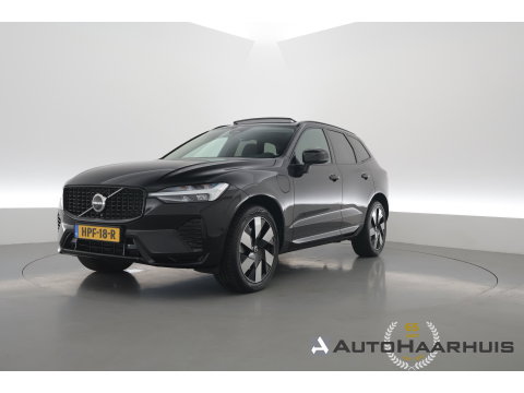 Volvo XC60 2.0 T8 Plug-in hybrid AWD Ultimate Dark | Pano | Trekhaak | HUD | Pilot Assist | Bliss | Leder | H&K | 360cam | Stoel- Stuurverw.