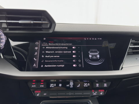Audi A3 Limousine 35 TFSI S edition (INCL-BTW)  *AUT | 1/2 LEATHER | MATRIX-LED | HEATED-SPORTSEATS | CRUISE | CAMERA | DIGI-COCKPIT | NAVI-FULLMAP | PRIVACY-GLASS | AMBIENT-LIGHT | ECC | PDC | 18''ALU*