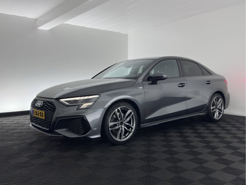 Audi A3 Limousine 35 TFSI S edition (INCL-BTW)  *AUT | 1/2 LEATHER | MATRIX-LED | HEATED-SPORTSEATS | CRUISE | CAMERA | DIGI-COCKPIT | NAVI-FULLMAP | PRIVACY-GLASS | AMBIENT-LIGHT | ECC | PDC | 18''ALU*
