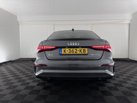 Audi A3 Limousine 35 TFSI S edition (INCL-BTW)  *AUT | 1/2 LEATHER | MATRIX-LED | HEATED-SPORTSEATS | CRUISE | CAMERA | DIGI-COCKPIT | NAVI-FULLMAP | PRIVACY-GLASS | AMBIENT-LIGHT | ECC | PDC | 18''ALU*