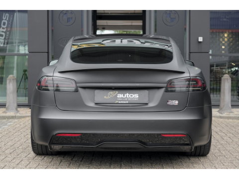 Tesla Model S Plaid 1020pk Yoke stuur FSD *BTW* *SOH 87%* Panoramadak Full Self Drive NLauto 21' LMV