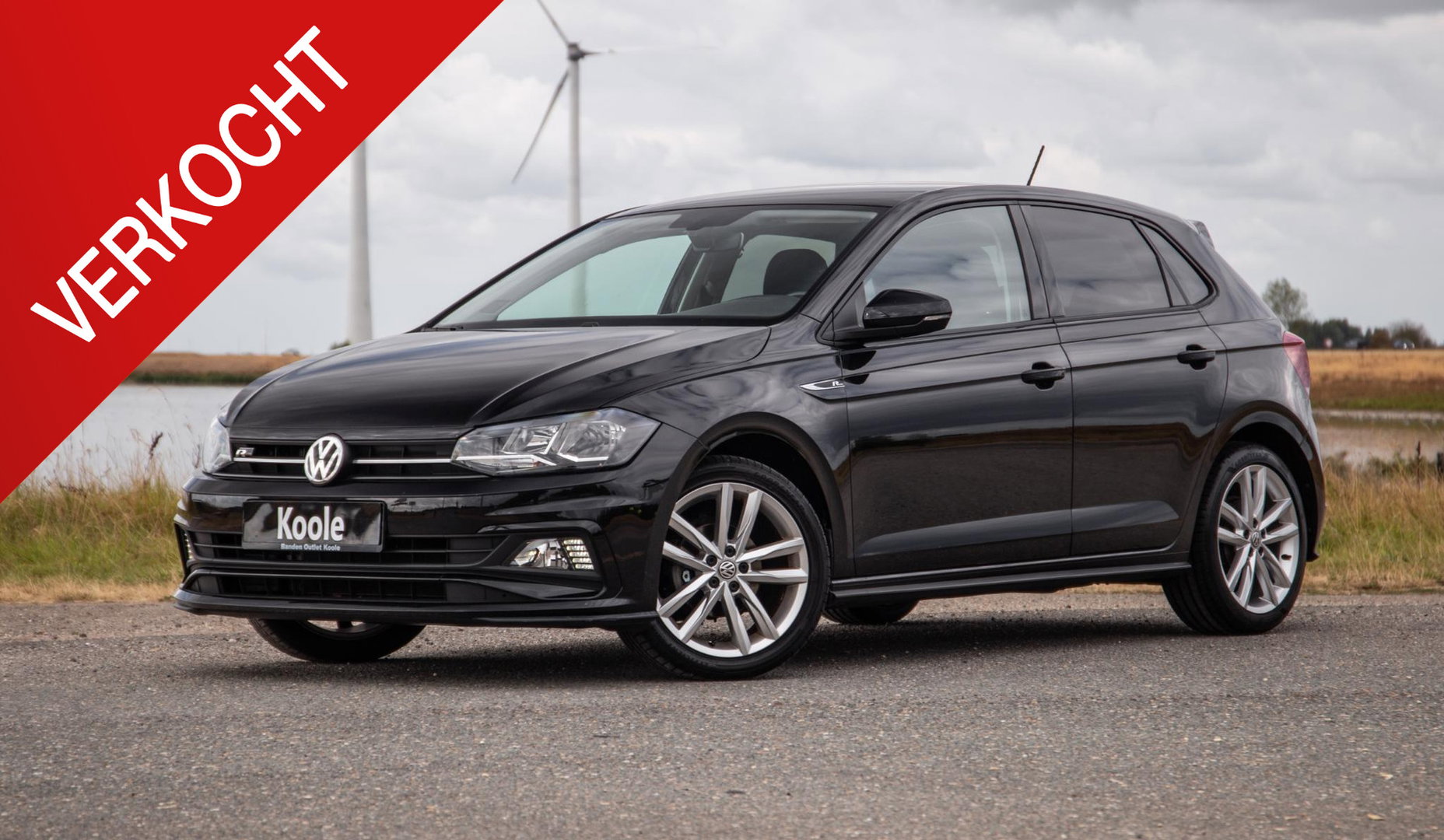 Volkswagen Polo 1.0 TSI Highline R-LINE / CARPLAY / NAVI / ZWART / 5 DEURS