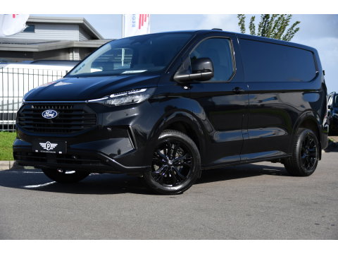 Ford Transit Custom 300 2.0 TDCI L1H1 Limited Black Edition Camera, Cruise, Carplay, LED, Stoelverwarming , 150pk, Sensoren, Trekhaak, Multimedia, Uniek!