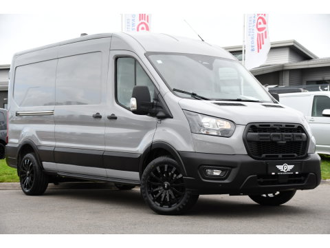 Ford Transit 350 2.0 TDCI L3H2 Raptor Edition FACELIFT! Virtual, 360 Camera, Carplay, Adaptieve Cruise, Stoelverwarming, Stuur verwarming, 165pk, automaat, Trekhaak, Uniek!