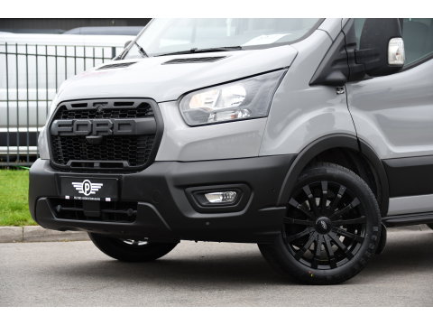 Ford Transit 350 2.0 TDCI L3H2 Raptor Edition FACELIFT! Virtual, 360 Camera, Carplay, Adaptieve Cruise, Stoelverwarming, Stuur verwarming, 165pk, automaat, Trekhaak, Uniek!