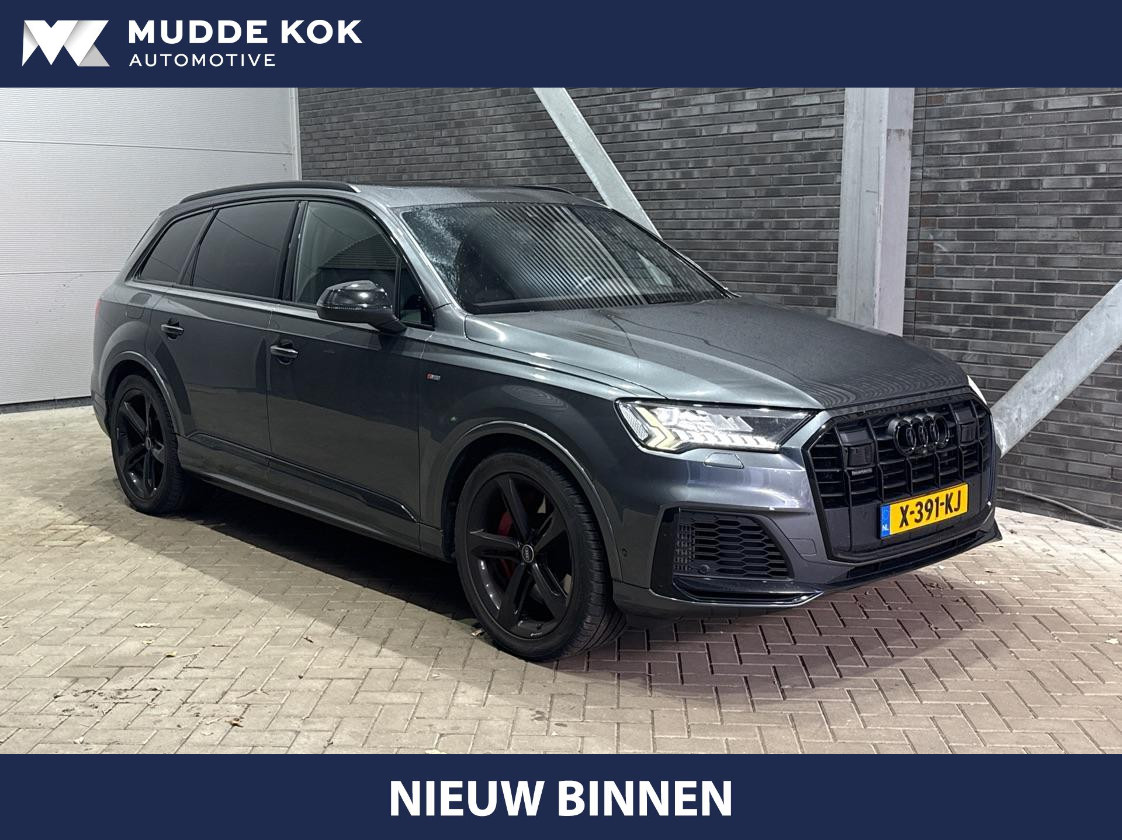 Audi Q7 60 TFSI e quattro Competition | Luchtvering | Trekhaak | Panoramadak | Massage+Ventilatie | Matrix LED | ACC | Camera | 21 Inch