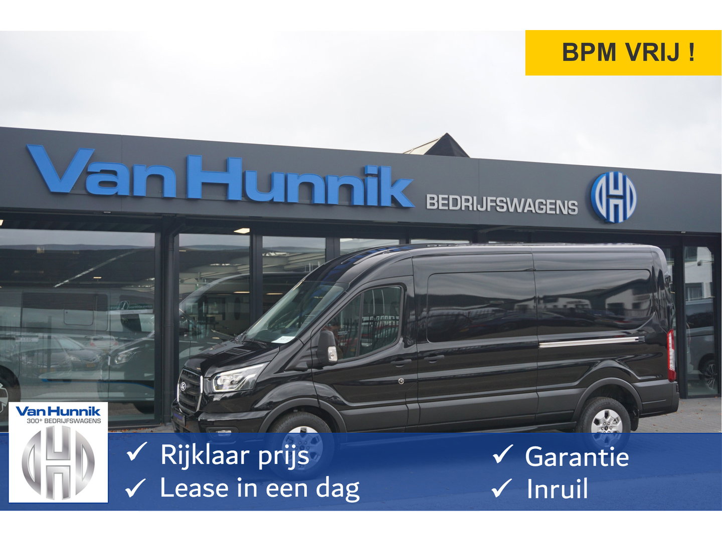 Ford Transit 350L L3H2 Limited AUT-8 165PK BPM VRIJ Navi, Adap. Cruise, 360° Cam, Trekhaak, 2x Schuifdeur!! NR. 203