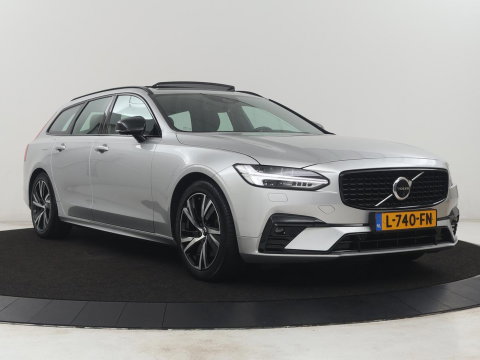 Volvo V90 2.0 B4 R-Design | Panoramadak | Leder | Stuur/stoelverwarming | Trekhaak | harman/kardon | Head-up | Adaptive cruise | 360 camera | Full LED |