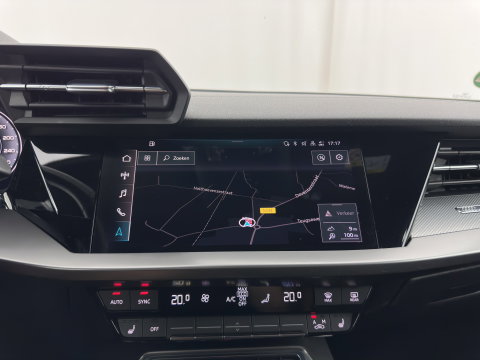 Audi A3 Limousine 35 TFSI S-Line-Edition MHEV (INCL-BTW)  Aut. *LEATHER-FABRIC | MATRIX-LED | HEATED-SPORTSEATS | CRUISE | CAMERA | DIGI-COCKPIT | NAVI-FULLMAP | PRIVACY-GLASS | AMBIENTLIGHT | ECC | PDC | DAB | 18''ALU*