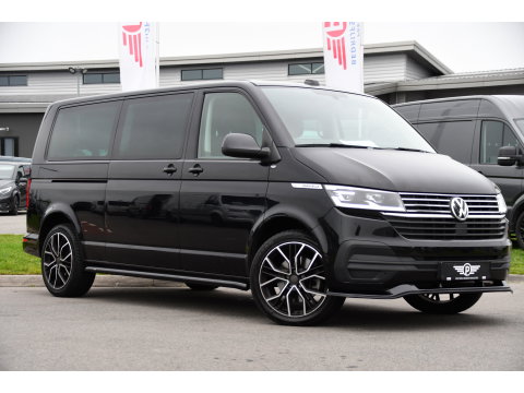 Volkswagen Transporter 2.0 TDI L2H1 32 DC Caravelle Virtual, Adaptieve Cruise, Carplay, LED, 204pk, Stoelverwarming, Clima, Automaat, 2 x Schuifdeur, Multimedia, Uniek!